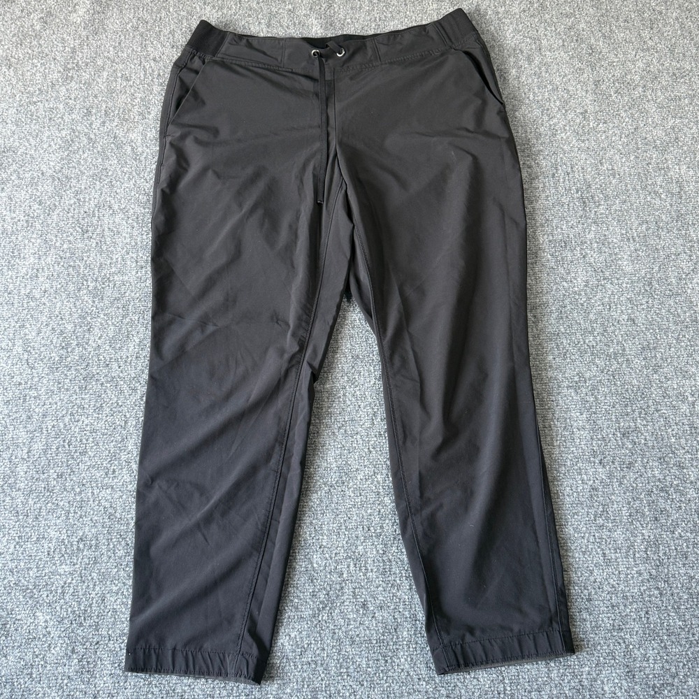 Athleta Trekkie North Jogger Pants Black Women Size 14 Hiking Travel‎ Outdoor